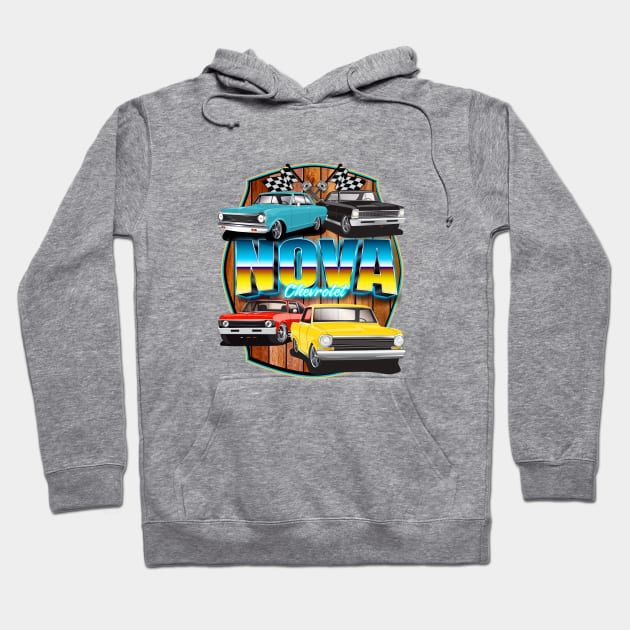 Nova Chevrolet Nova Chevy 2 Chevy 11 Hoodie by RPM-ART